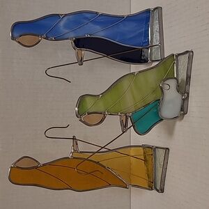 The Three Wisemen Stained Glass Figurines